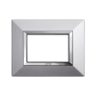 AVE - Placca Zama. S44 colore alluminio naturale . con cornicetta 3 Mod.
