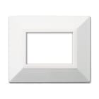 AVE - Placca Zama. S44 colore bianco. con cornicetta 3 Mod.