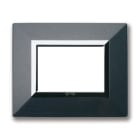 AVE - Placca Zama. S44 colore grigio scuro. con cornicetta 3 Mod.