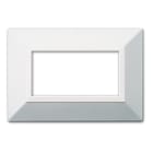 AVE - Placca Zama. S44 colore bianco. con cornicetta 4 Mod.