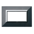 AVE - Placca Zama. S44 colore grigio scuro. con cornicetta 4 Mod.