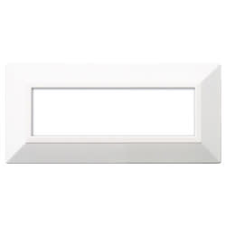 AVE - Placca Zama. S44 colore bianco. con cornicetta  7 Mod.