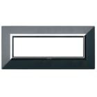 AVE - Placca Zama. S44 colore grigio scuro. con cornicetta 7 Mod.
