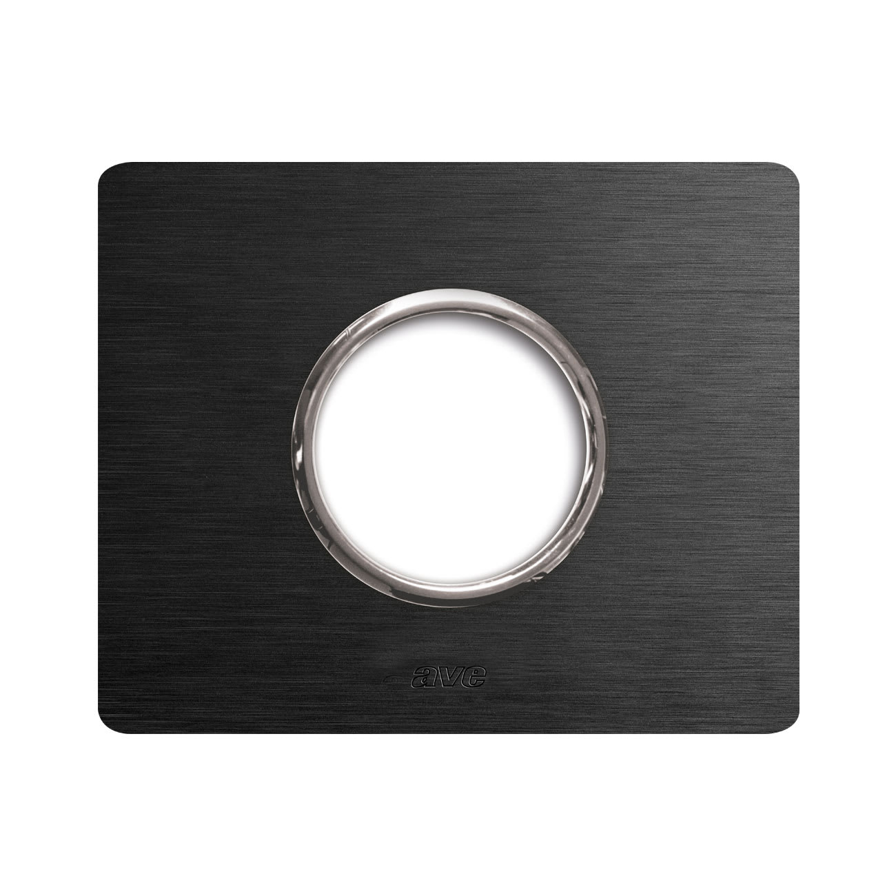 AVE - Placca Alluminio New Style S44. colore alluminio antracite 1 presa di corrente