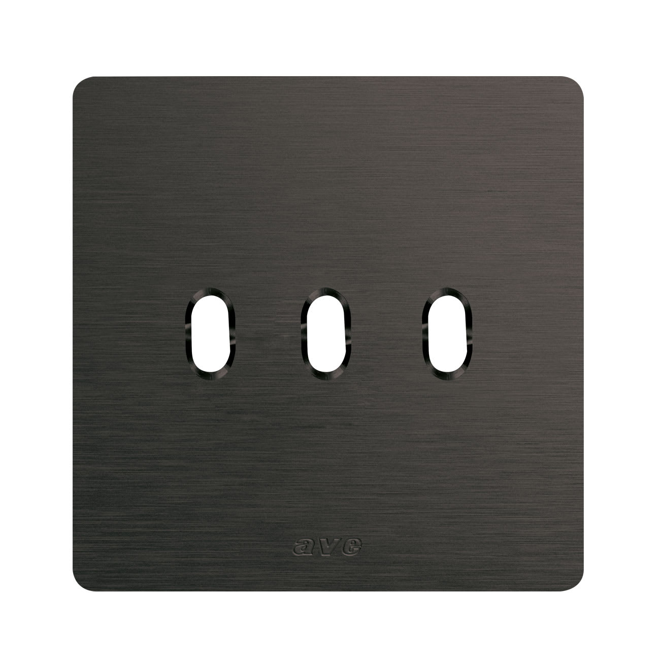 AVE - placca 98x98 alluminio antracite 3 comandi leva placca 98x98 alluminio antracite 3 comandi leva