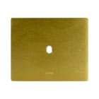 AVE - PLACCA ALLUMINIO NEW STYLE S44. COLORE ORO 1 COMANDO 3 MOD.