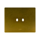 AVE - PLACCA ALLUMINIO NEW STYLE S44. COLORE BRONZO 2 COMANDI 3 MOD.