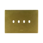 AVE - PLACCA ALLUMINIO NEW STYLE S44. COLORE BRONZO 4 COMANDI 4 MOD.