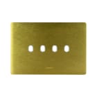 AVE - PLACCA ALLUMINIO NEW STYLE S44. COLORE ORO 4 COMANDI 4 MOD.