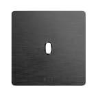AVE - placca 98x98 alluminio antracite 1 comando leva placca 98x98 alluminio antracite 1 comando leva