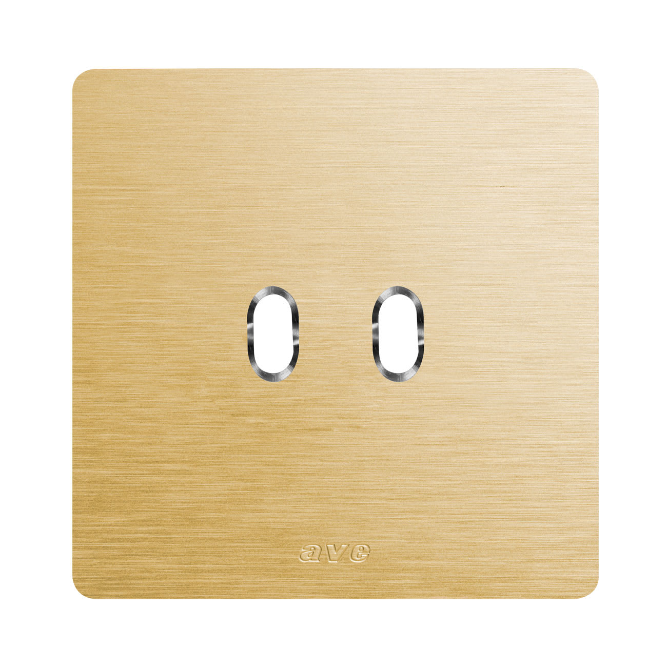 AVE - placca 98x98 allum oro 2com levetta placca 98x98 allum oro 2com levetta