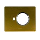 AVE - PLACCA ALLUMINIO NEW STYLE S44. COLORE BRONZO 1 PRESA SCHUKO/SHUKO BIPASSO + 1 COMANDO 3 MOD.