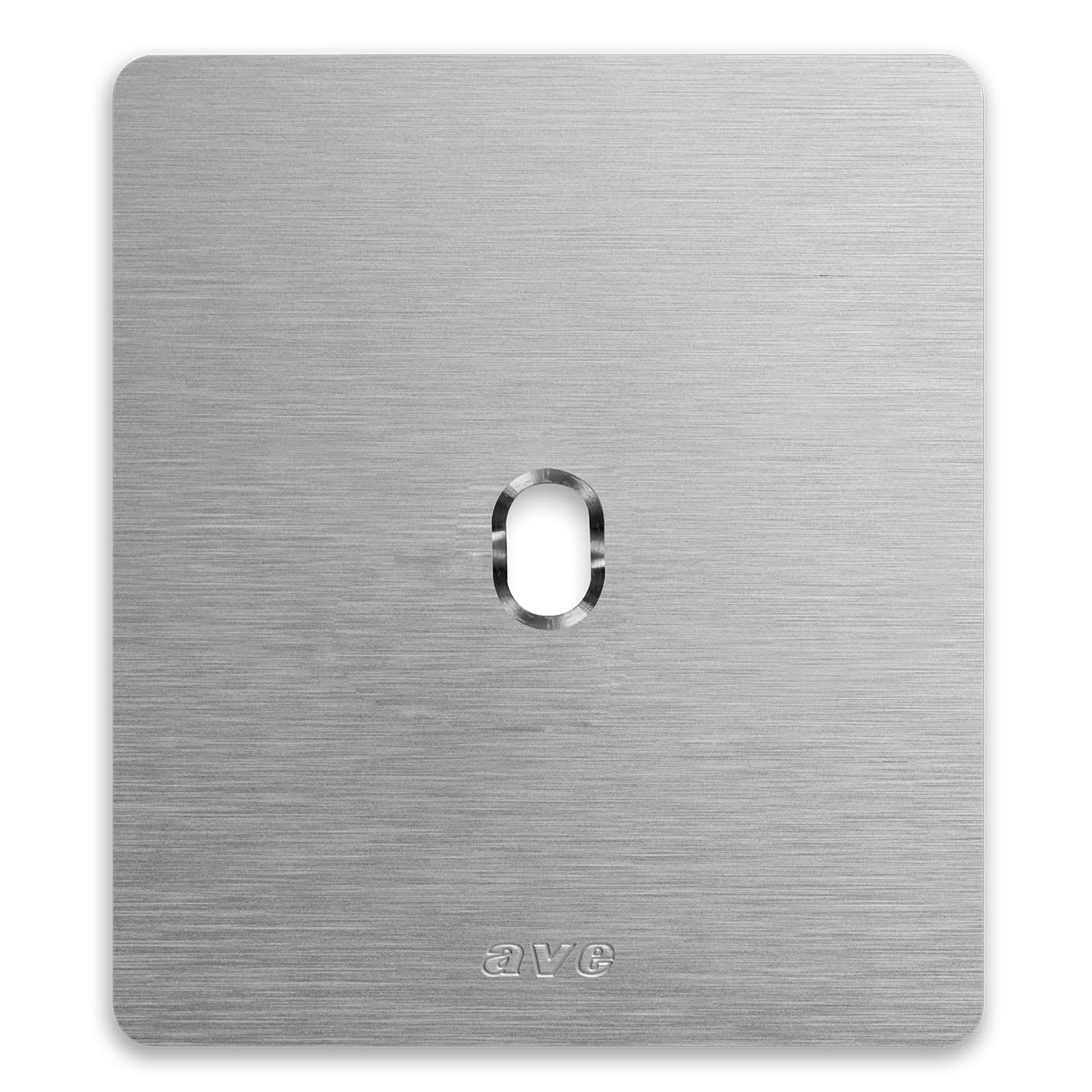 AVE - Placca Alluminio New Style S44. colore alluminio naturale 1 comando