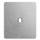 AVE - Placca Alluminio New Style S44. colore alluminio naturale 1 comando