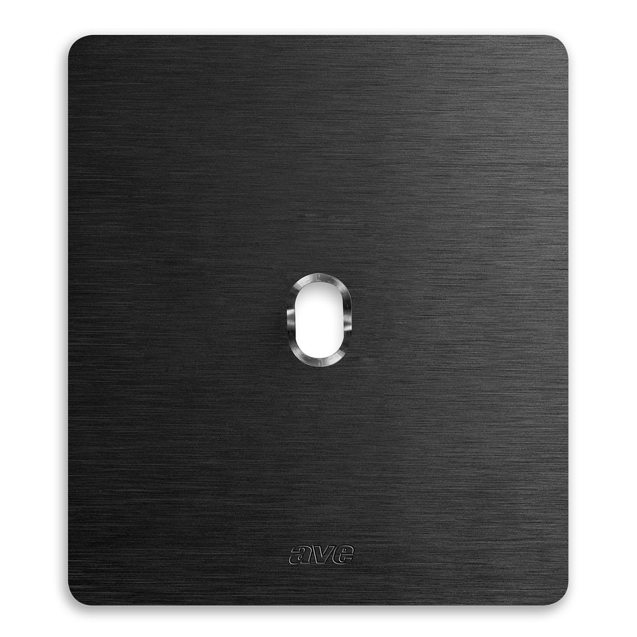 AVE - Placca Alluminio New Style S44. colore alluminio antracite 1 comando