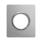 AVE - Placca Alluminio New Style S44. colore alluminio naturale 1 presa di corrente