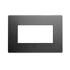 AVE - placca in alluminio antracite 4 moduli dimensioni 96x141 e 143x98 design elegante e funzionale