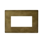 AVE - PLACCA ALLUMINIO NEW STYLE S44. COLORE BRONZO ANTICATO SENZA CORNICETTA DI FINITURA 4 MOD.