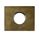 AVE - PLACCA ALLUMINIO NEW STYLE S44. COLORE BRONZO ANTICATO 1 PRESA SCHUKO/SHUKO BIPASSO 3 MOD.