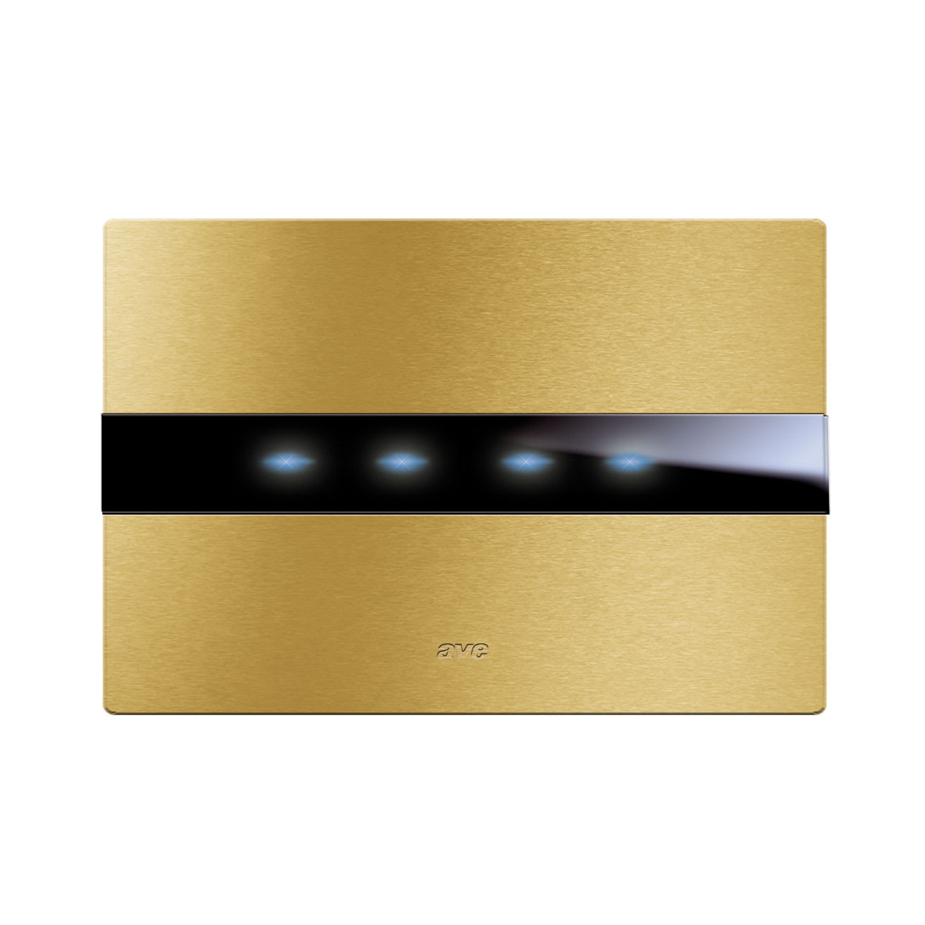AVE - placca avetouch oro 4 moduli compatibile con scatole 3 e 4 moduli per un design elegante e funzionale