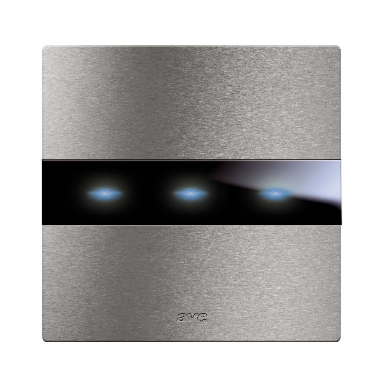 AVE - placca avetouch 98x98 alluminio naturale 3com