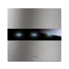 AVE - placca avetouch 98x98 alluminio naturale 3com