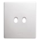 AVE - Placca New Style. S44 colore bianco 2 comando 2 Mod. 44PCNT22B