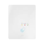 AVE - PLACCA TOUCH SENZA GEMMA GESTIONE ALBERGHIERA CORIAN BIANCO OPACO 3+3 MODULI PERSONALIZZABILE