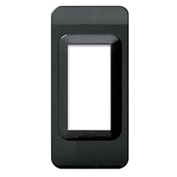 AVE - Placca Tecnopolimero. S44 in plastica colore grigio scuro lucido (colore life touch)  1 Mod.