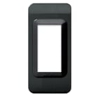 AVE - Placca Tecnopolimero. S44 in plastica colore grigio scuro lucido (colore life touch) 1 Mod.