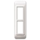 AVE - Placca Tecnopolimero. S44 in plastica colore bianco ral 9010 2(1+1) Mod.