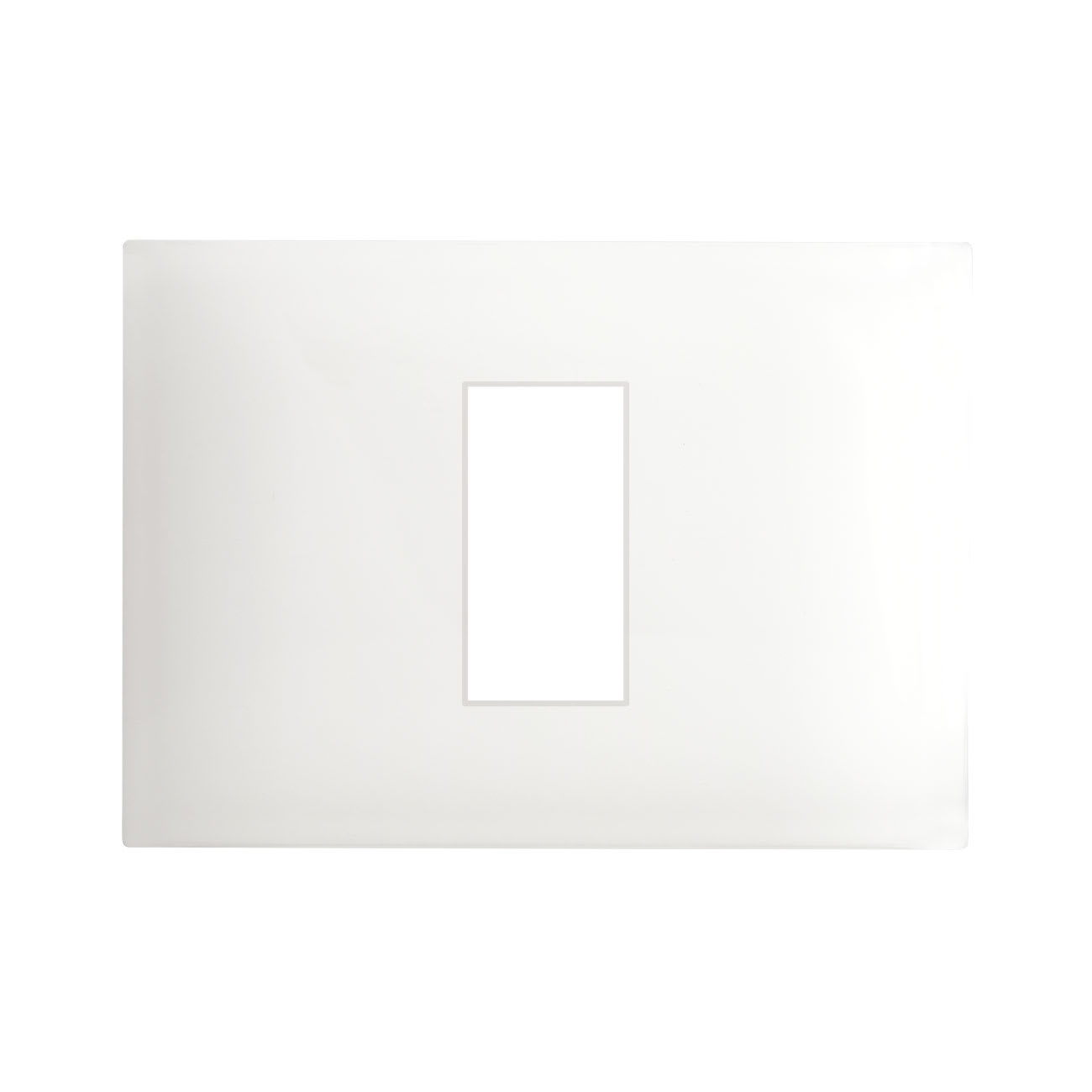 AVE - Placca Tecnopolimero Young S44. colore bianco totale 1 Mod.