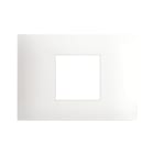AVE - Placca Tecnopolimero Young S44. colore bianco totale 2 Mod.