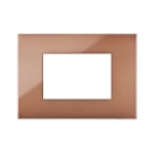 AVE - Placca Tecnopolimero Young S44. colore avana 3 Mod.