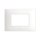 AVE - Placca Tecnopolimero Young S44. colore bianco totale 3 Mod.