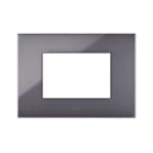 AVE - Placca Tecnopolimero Young S44. colore cenere 3 Mod.