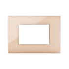 AVE - Placca Tecnopolimero Young S44. colore sabbia 3 Mod.