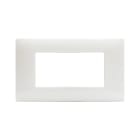 AVE - Placca Tecnopolimero Young S44. colore bianco totale 4 Mod.