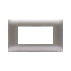 AVE - Placca Tecnopolimero Young S44. colore grigio metallizzato 4 Mod.