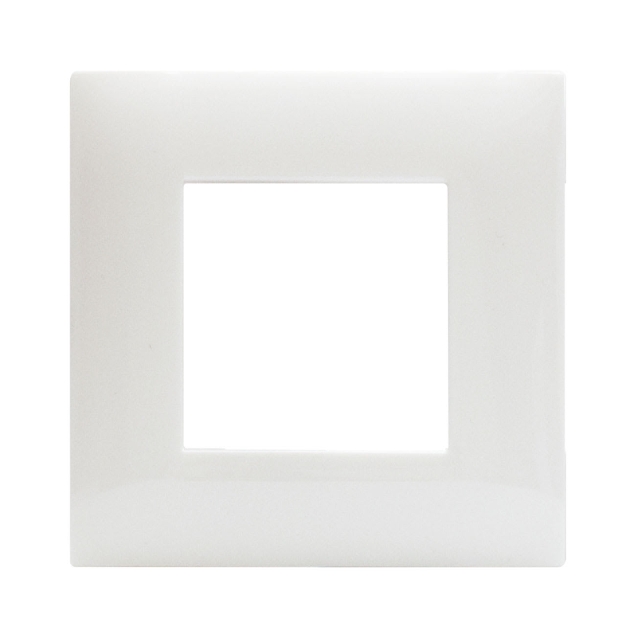 AVE - Placca Tecnopolimero Young S44. colore bianco totale  2 Mod.