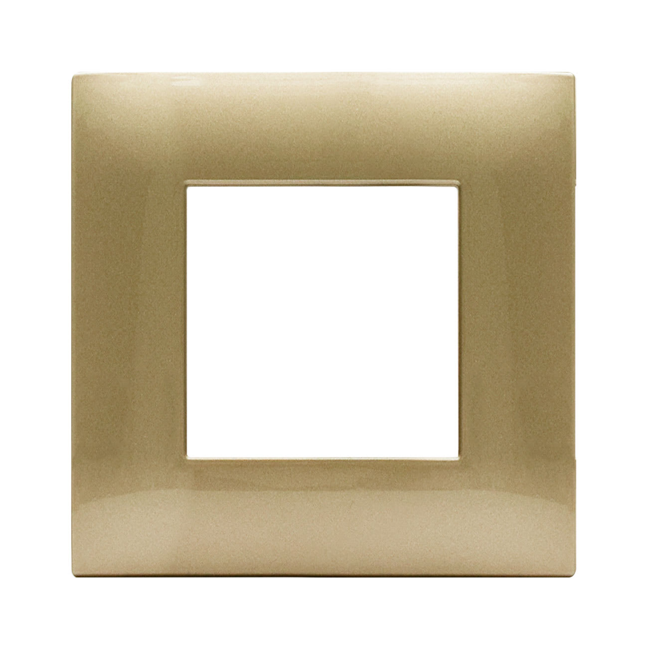 AVE - Placca Tecnopolimero Young S44. colore oro  2 Mod.