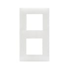 AVE - Placca Tecnopolimero Young S44. colore bianco totale 4(2+2) Mod.