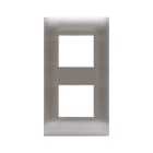 AVE - Placca Tecnopolimero Young S44. colore grigio 4(2+2) Mod.