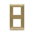 AVE - Placca Tecnopolimero Young S44. colore oro 4(2+2) Mod.