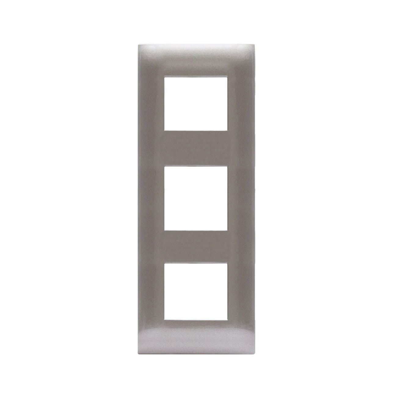 AVE - Placca Tecnopolimero Young S44. colore grigio  6(2+2+2) Mod.