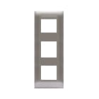 AVE - Placca Tecnopolimero Young S44. colore grigio 6(2+2+2) Mod.