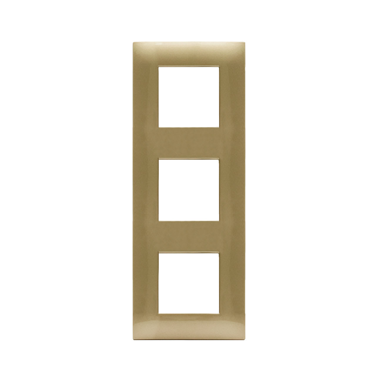 AVE - Placca Tecnopolimero Young S44. colore oro 6(2+2+2) Mod.