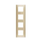AVE - Placca Tecnopolimero Young S44. colore oro 8(2+2+2+2) Mod.