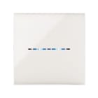 AVE - Placca Youmg Touch. S44 tecnopolimero colore avorio 2 comandi a scomparsa 2 Mod.
