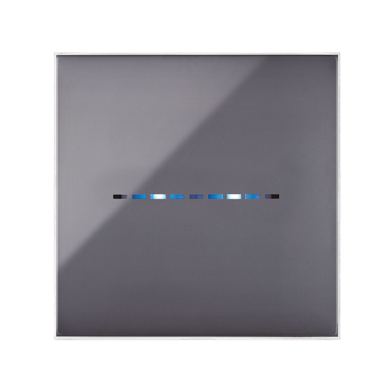 AVE - Placca Youmg Touch. S44 tecnopolimero colore cenere   2 comandi a scomparsa  2 Mod. 44PJTC22CNR